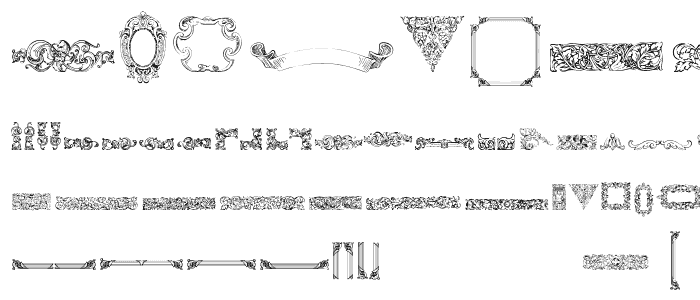 Mortised Ornaments Free font